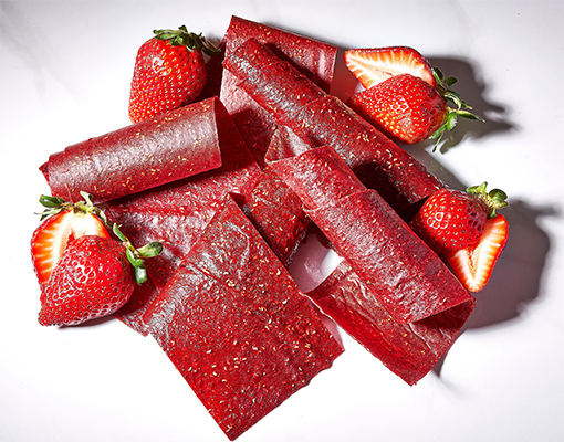Strawberry Homemade Fruit Leather
