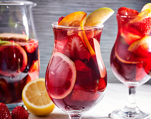 Red Sangria with Berries