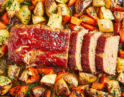 Turkey Meatloaf Sheet-Pan Meal