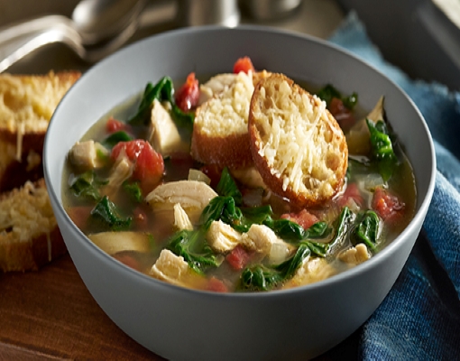 Chicken Bruschetta Soup